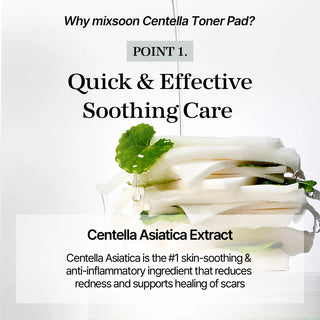 mixsoon - Centella Toner Pad, 120 stk