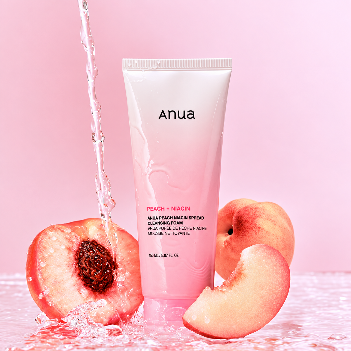 Peach Niacin Spread Cleansing Foam