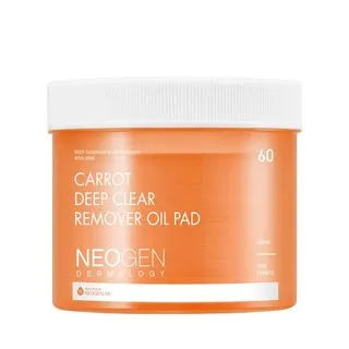 NEOGEN Dermalogy Carrot Deep Clear Remover Oil Pad, 60 masker