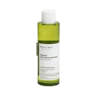 Mary & May Vegan Cica Teatree AHA PHA Blemish Toner, 200 ml