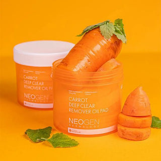 NEOGEN Dermalogy Carrot Deep Clear Remover Oil Pad, 60 masker