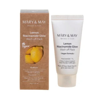 Mary & May Lemon Niacinamide Glow Wash Off Mask Pack Mini, 30 g