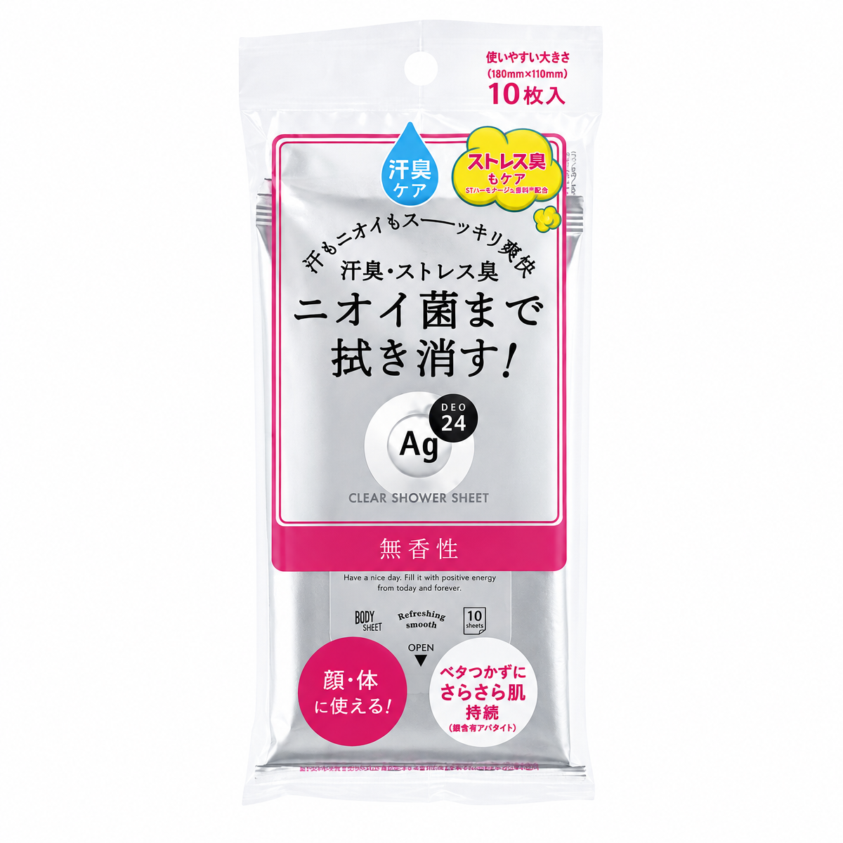 Ag Deo 24 Clear Shower Sheet N No Fragrance