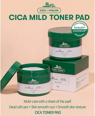 Cica Mild Toner Pad, 60 stk
