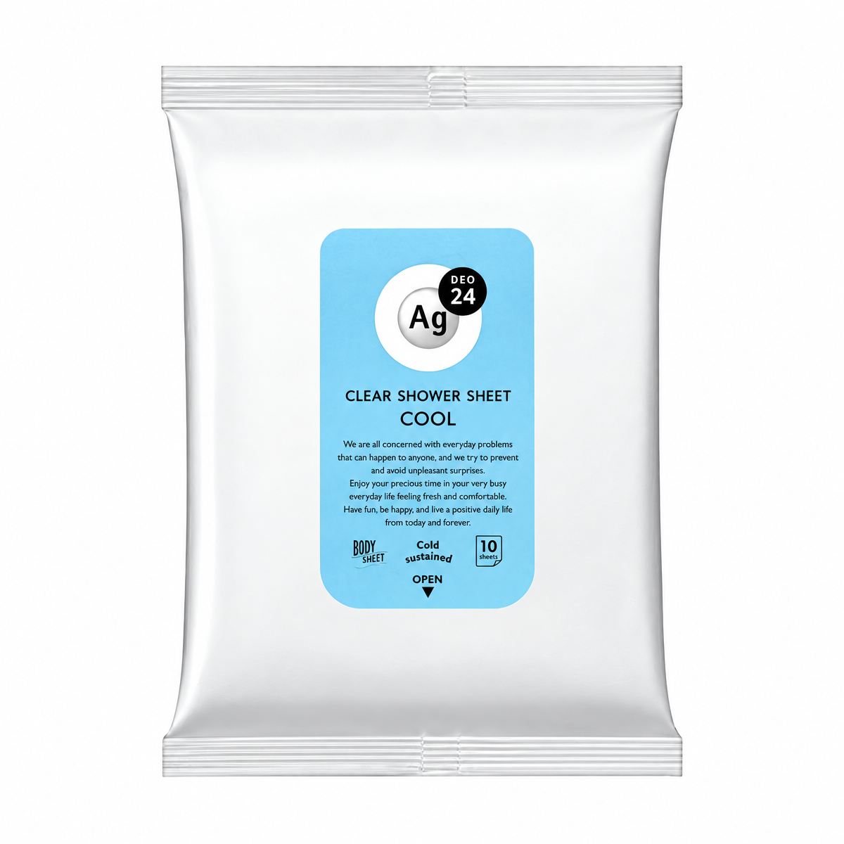 Ag Deo 24 Clear Shower Sheet Cool
