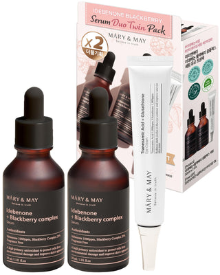 Mary & May Idebenone Blackberry Serum Duo Twin Pack, 3 stk