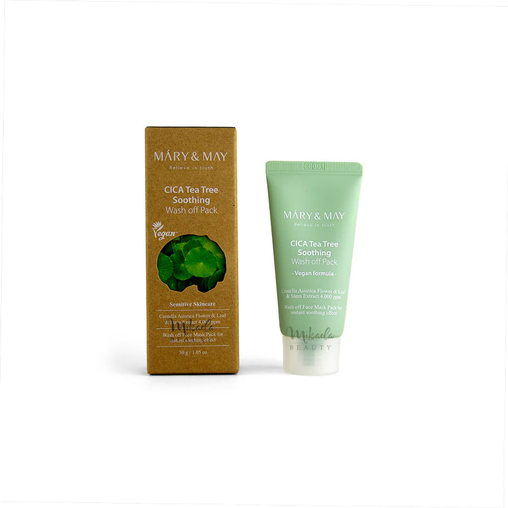 Mary & May Cica Tea Tree Soothing Wash Off Mask Pack, 30 g