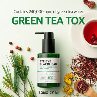 SOME BY MI Bye Bye Blackhead 30 Days Miracle Green Tea Tox Bubble Cleanser, 120 g