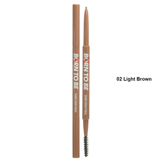 A'PIEU Born To Be Madproof Skinny Brow Pencil, Light Brown