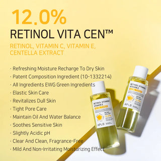 APLB Retinol Vitamin C Vitamin E Facial Toner, 160ml