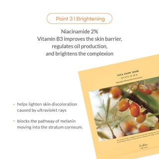Dr. Althea Vita Glow Mask sæt, 27g x 5 sheets