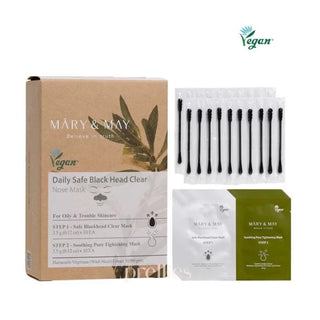Mary & May Daily Safe Black Head Clear Nose Pack Sæt, 10 stk