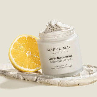Mary & May Lemon Niacinamide Glow Wash Off Mask Pack, 125 g
