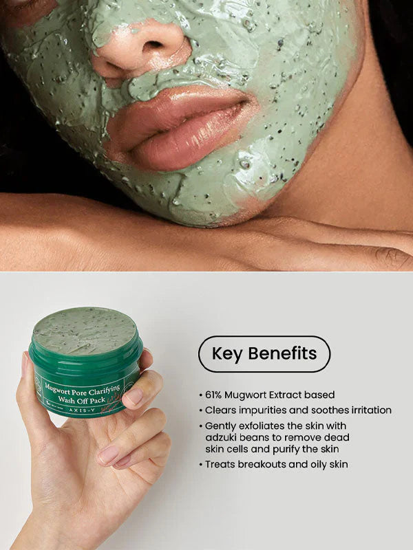 AXIS - Y - Mugwort Pore Clarifying Wash Off Pack, 100 ml
