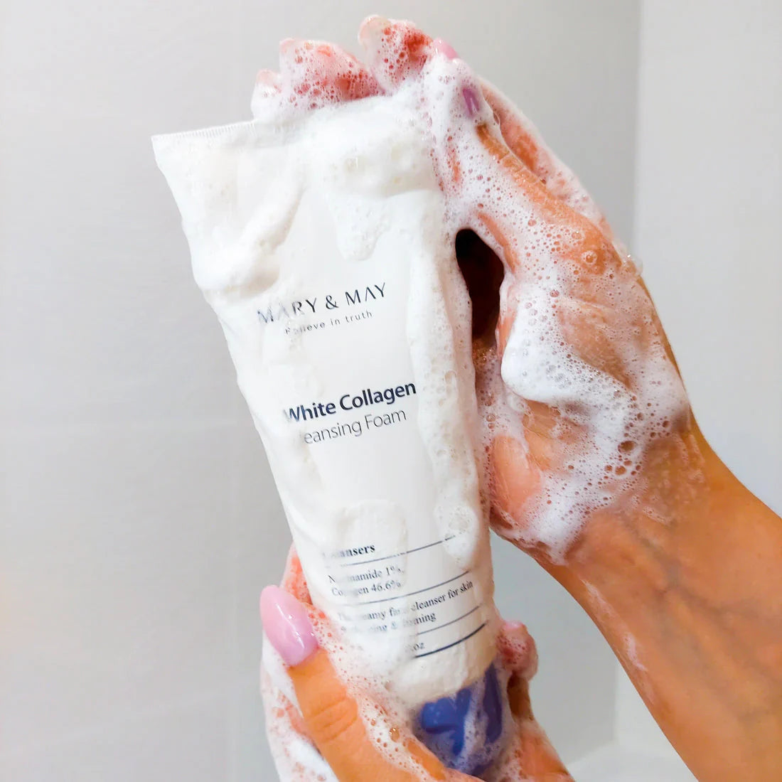 Mary & May White Collagen Cleansing Foam, 150 ml