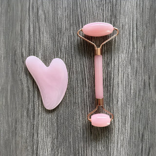 Gua sha sæt, hjerte og rulle