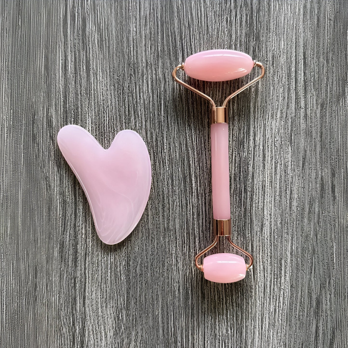 Gua sha sæt, hjerte og rulle