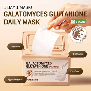 SOME BY MI Galactomyces Glutathione Daily Mask, 30 masker