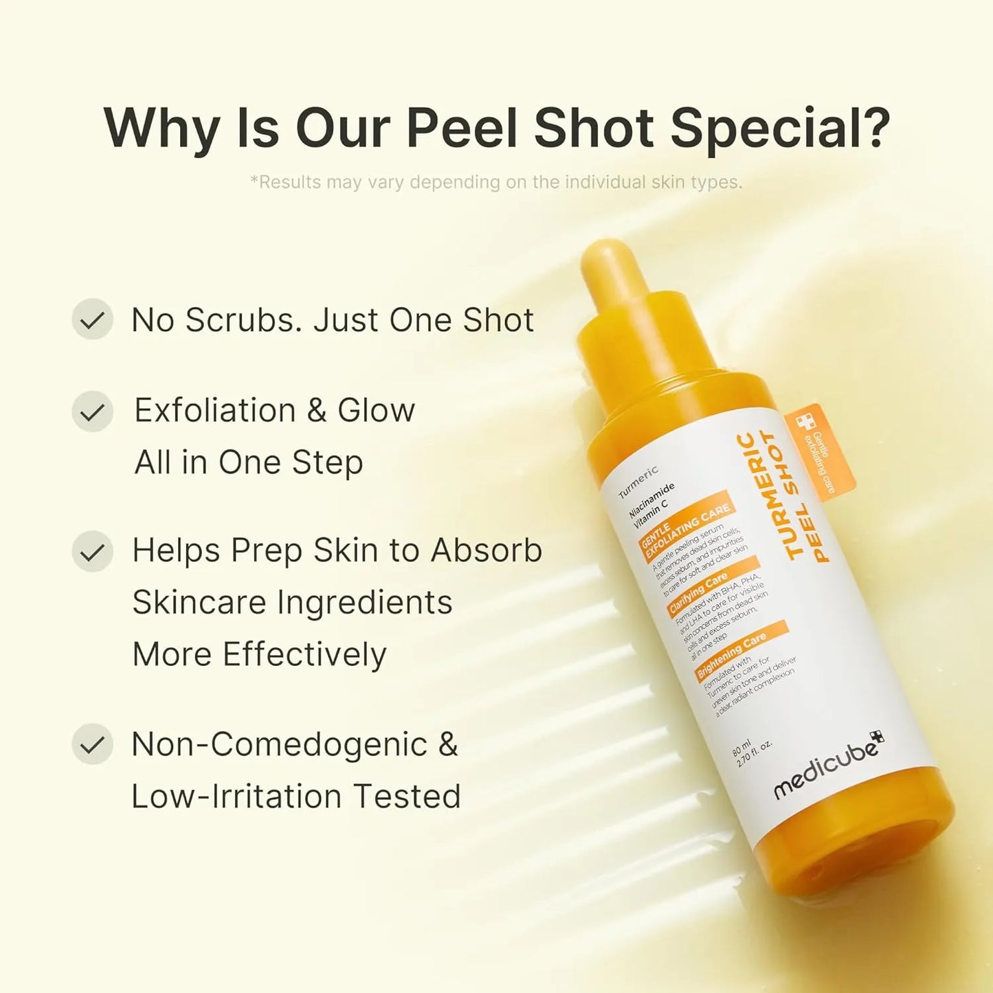 Kojic Acid Turmeric Peel Shot