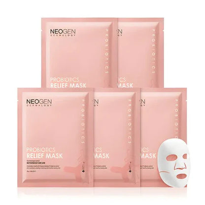 NEOGEN Probiotics Relief Mask Sæt, 25 g x 5 stk