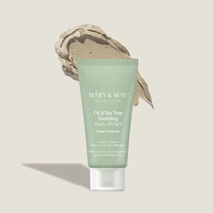 Mary & May Cica Tea Tree Soothing Wash Off Mask Pack, 30 g