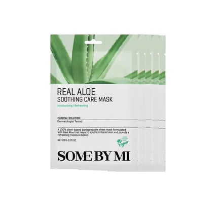 SOME BY MI Real Care Mask Bundle Sæt, Aloe Soothing, 5 stk