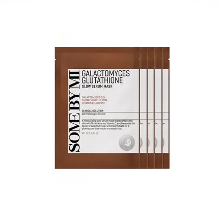 SOME BY MI Galactomyces Glutathione Glow Serum Mask Bundle Sæt, 22 g x 5 masker
