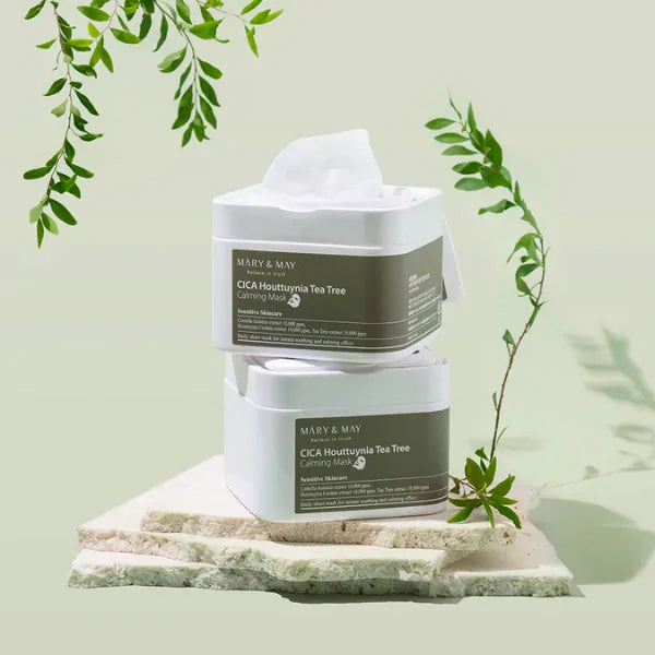 Mary & May Cica Houttuynia Tea Tree Calming Mask, 30 masker