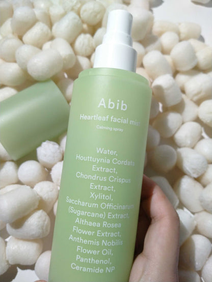 Abib Heartleaf Facial Mist Calming Spray Sæt, 2 stk