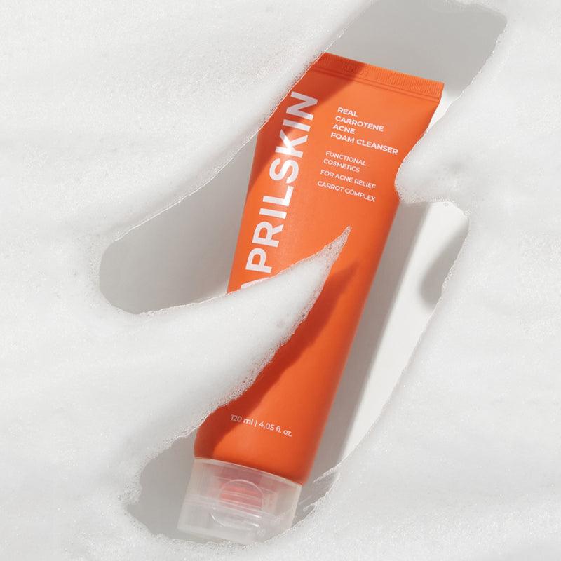 APRILSKIN Real Carrotene Acne Foam Cleanser, 120 ml