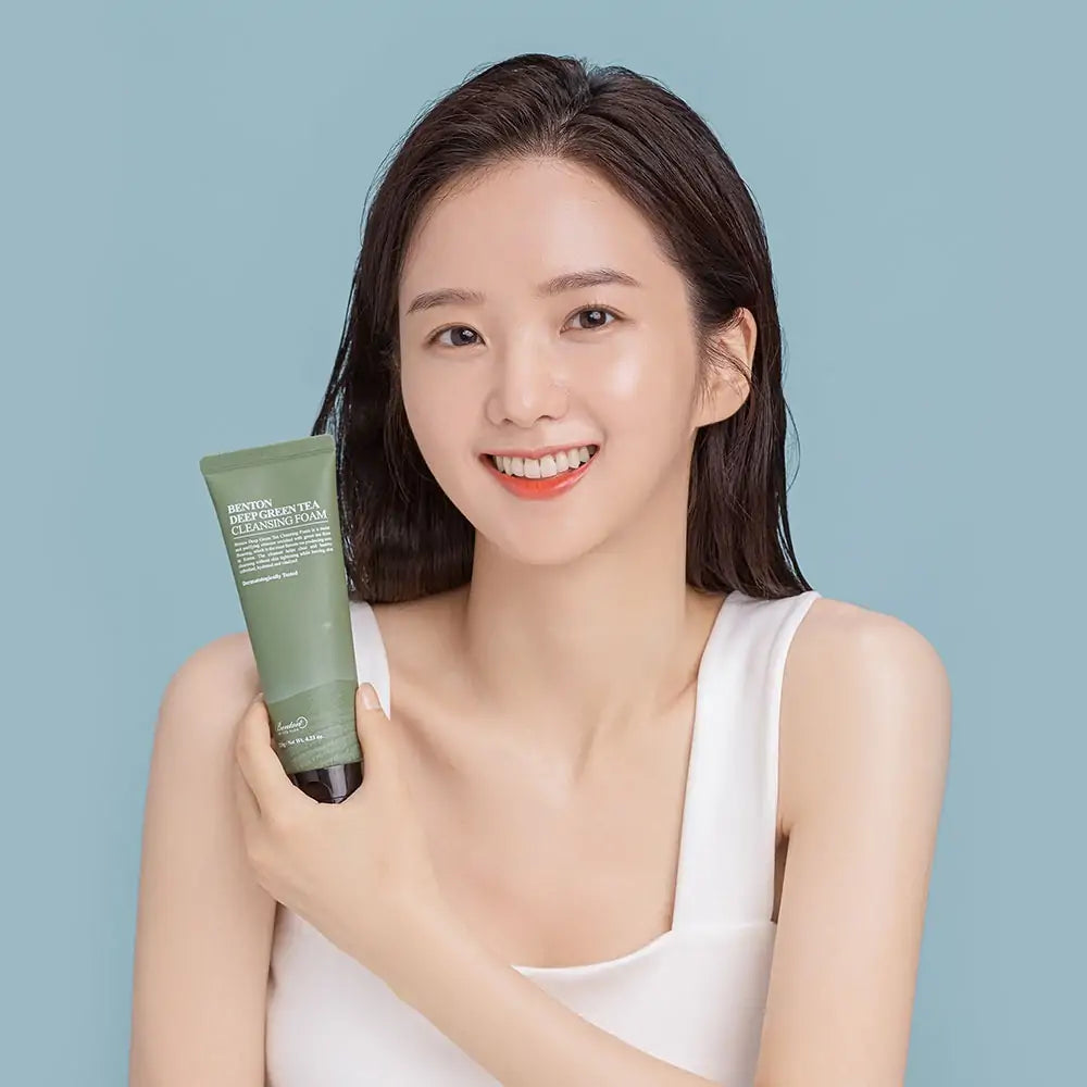 Benton Deep Green Tea Cleansing Foam, 120 g