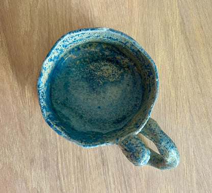 Dybhav, skål med hank, 11 cm diameter