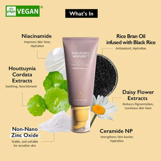 Black Rice Pure Mineral Relief Daily Sunscreen, 50 ml