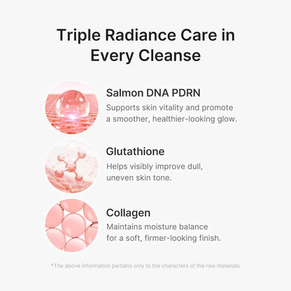 PDRN Pink Glutathione Capsule Cleansing Foam