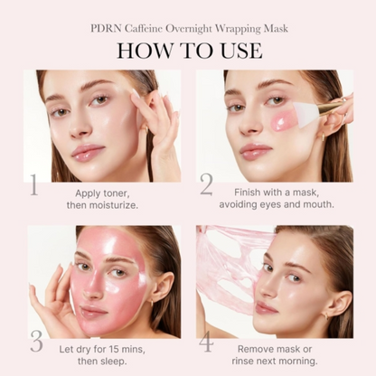PDRN Pink Caffeine Night Wrapping Mask