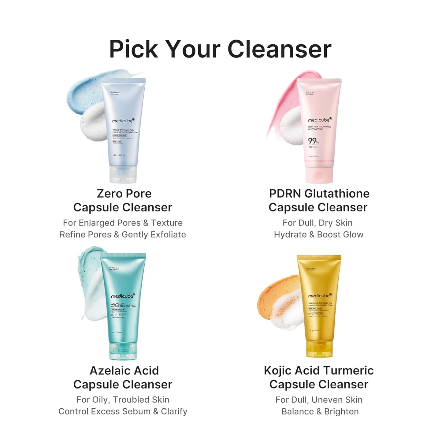 PDRN Pink Glutathione Capsule Cleansing Foam