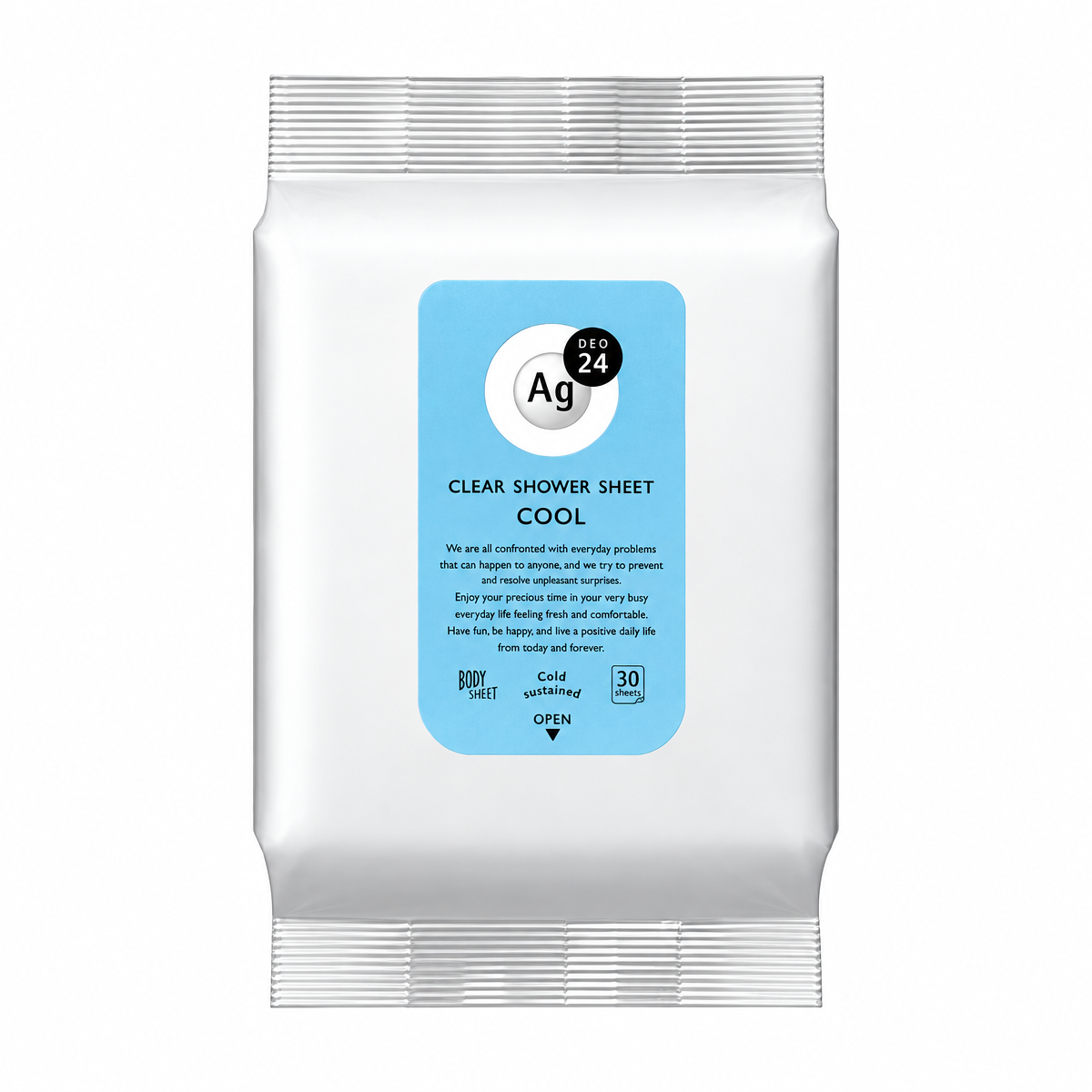 Ag Deo 24 Clear Shower Sheet Cool Jumbo