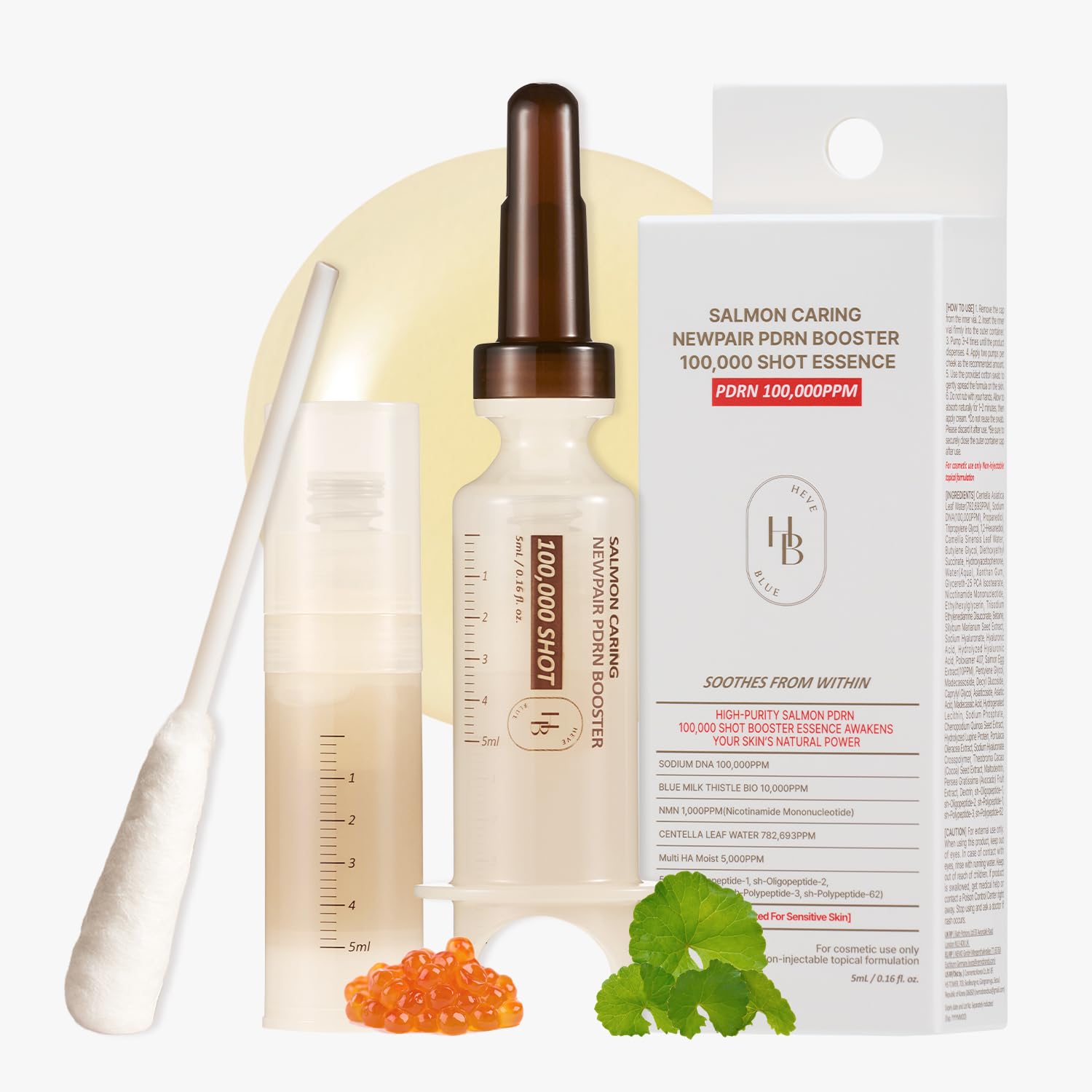 Salmon Caring Centella New Pair PDRN Booster 100,000 Shot Essence