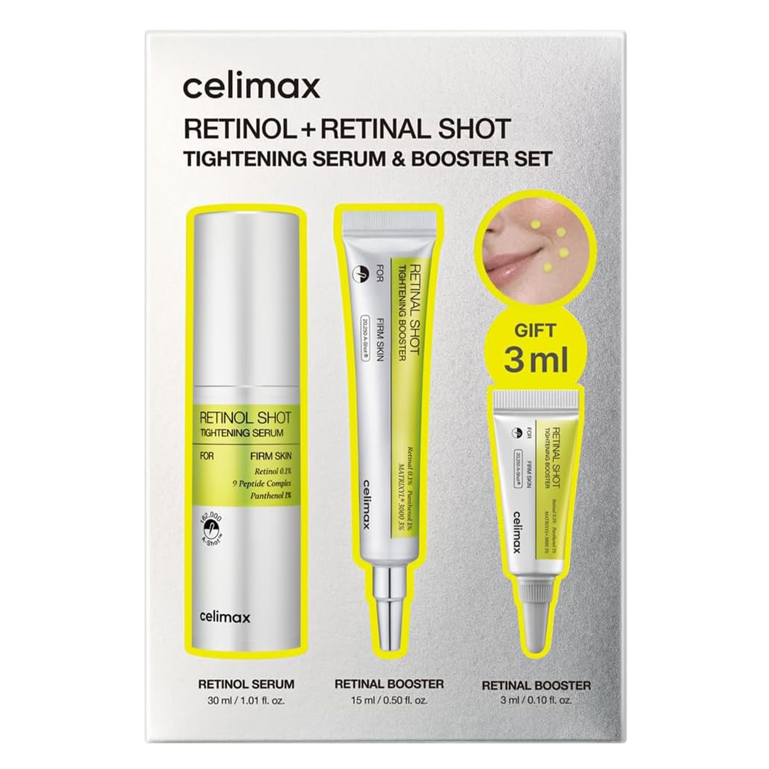 The Vita-A Retinol + Retinal Shot Tightening Serum & Booster Set