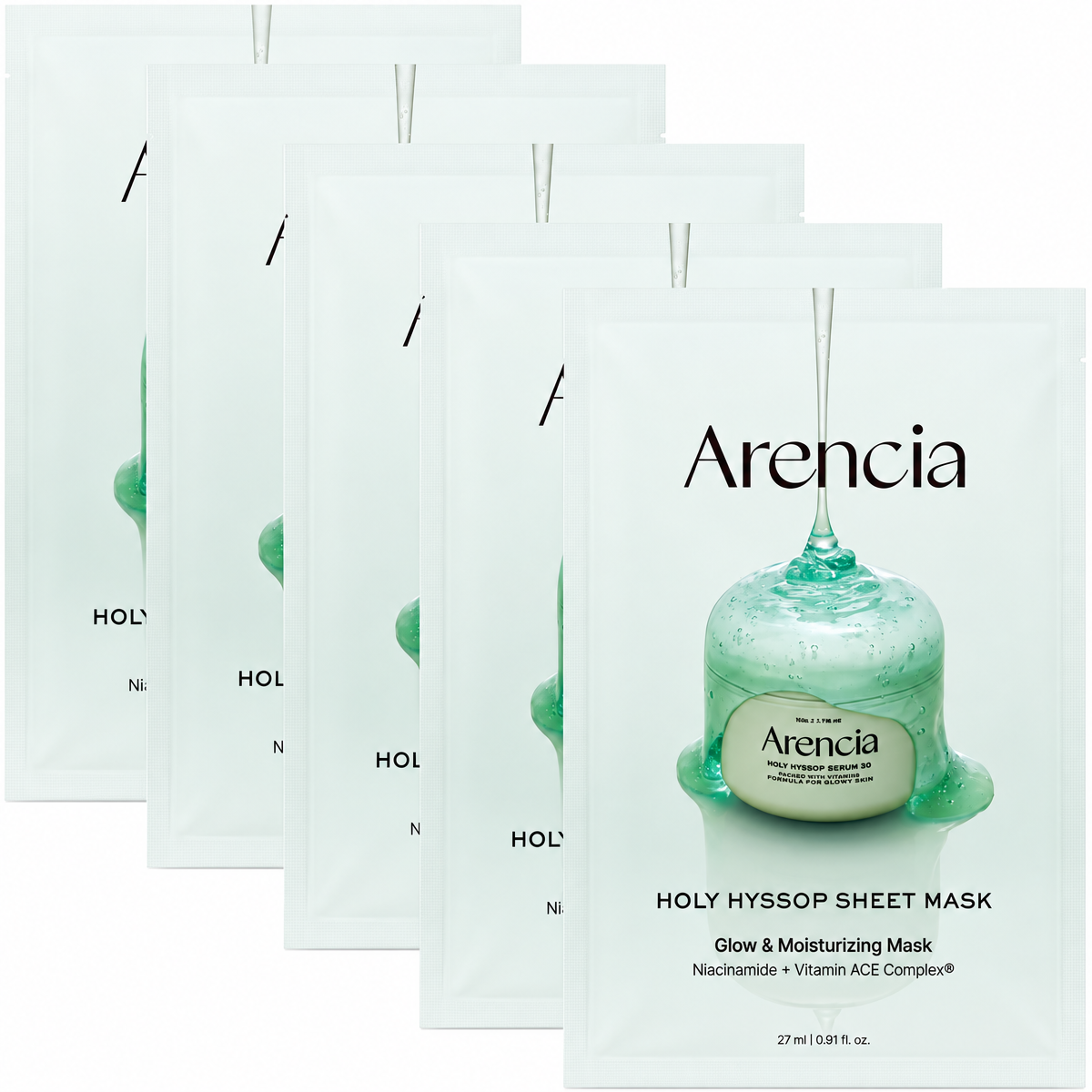 Arencia Holy Hyssop Sheet Mask Set – produktbillede 1 af 4
