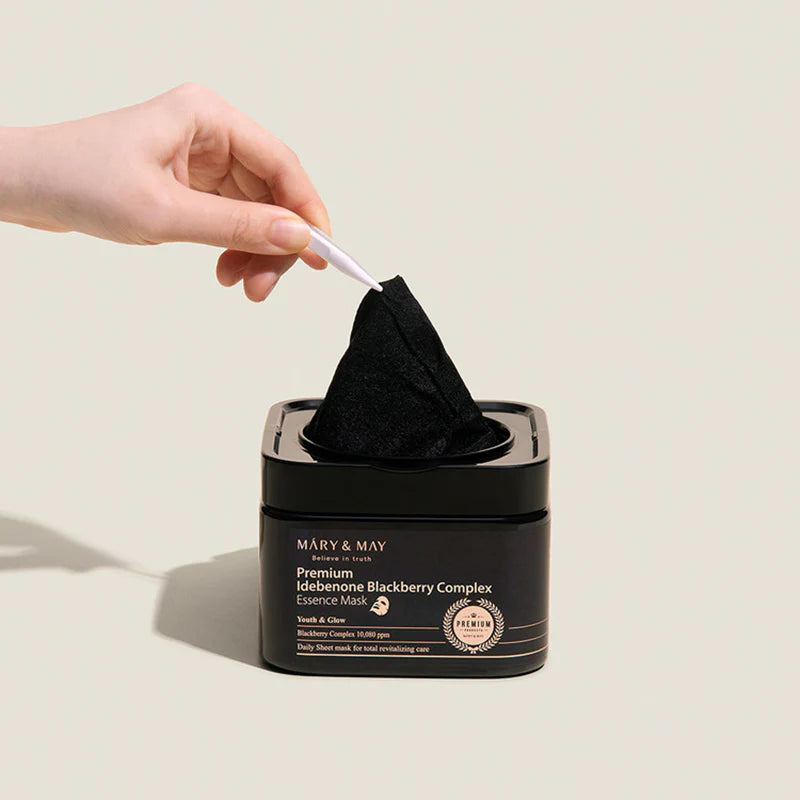 Mary & May Premium Idebenone Blackberry Complex Essence Mask, 20 masker
