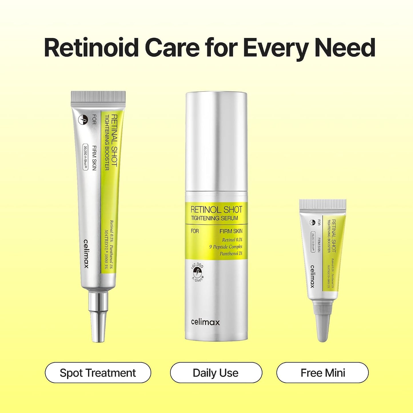 The Vita-A Retinol + Retinal Shot Tightening Serum & Booster Set