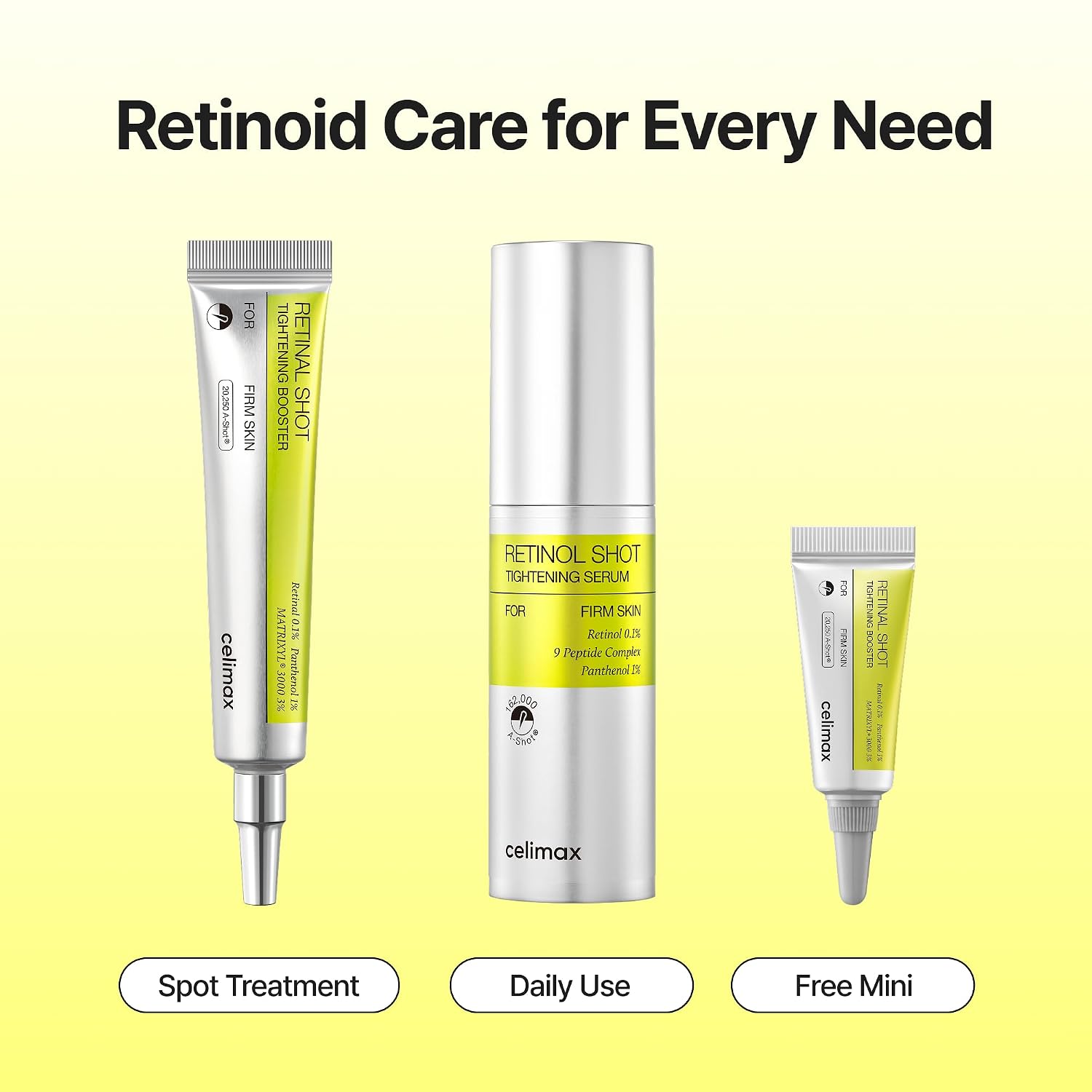 The Vita-A Retinol + Retinal Shot Tightening Serum & Booster Set