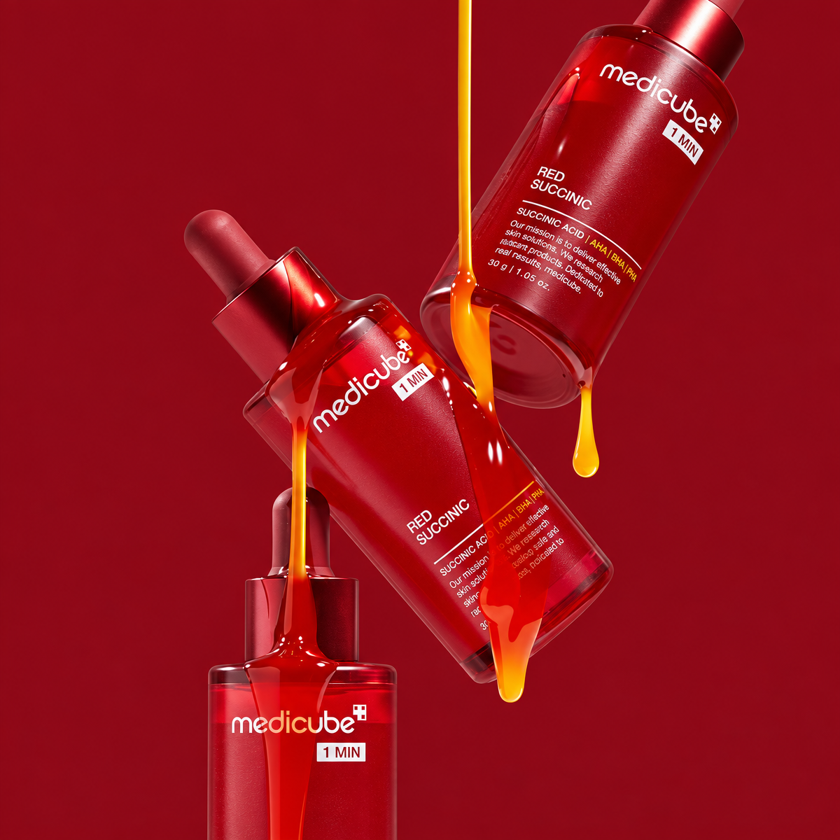 Medicube SUCCINC Red Acne Succinic Acid Peel – produktbillede 3 af 4