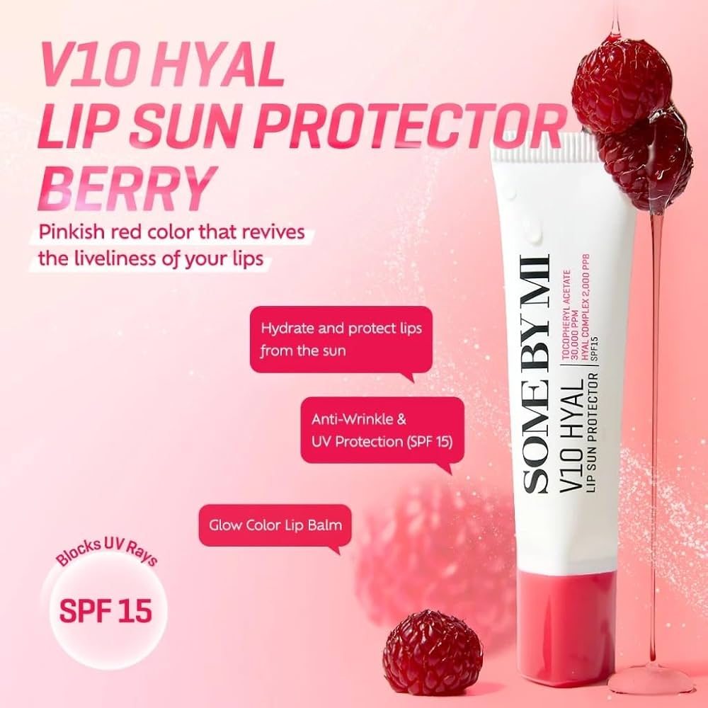 SOME BY MI V10 Hyal Lip Sun Protector, Berry, 7 ml, 1 stk