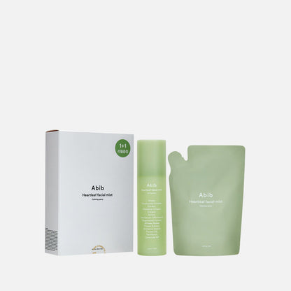 Abib Heartleaf Facial Mist Calming Spray Sæt, 2 stk