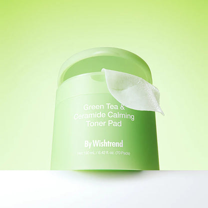 Green Tea & Ceramide Calming Toner Pad 70 pads