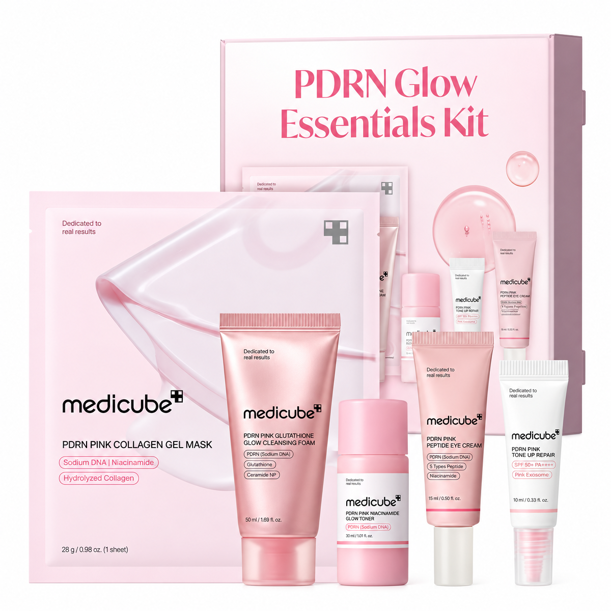 Travel PDRN Glow Essentials Kit Mini Skincare Rejsesæt