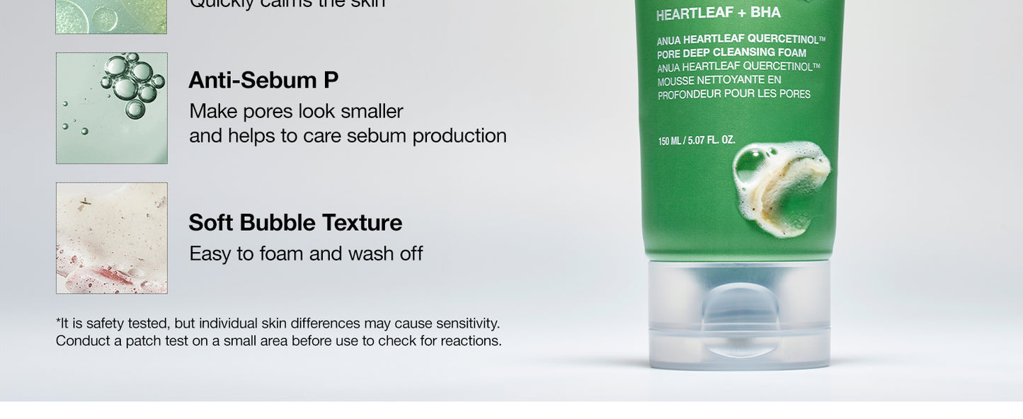 Heartleaf Quercetinol Pore Deep Cleansing Foam, 150 ml