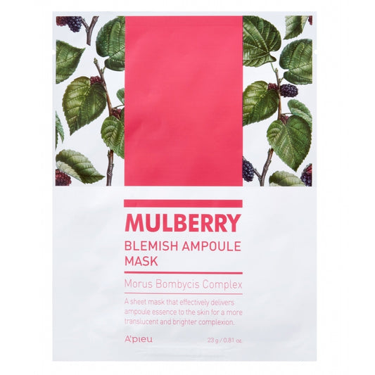 A'PIEU Mulberry Blemish Ampoule Mask, 23g x 1 stk